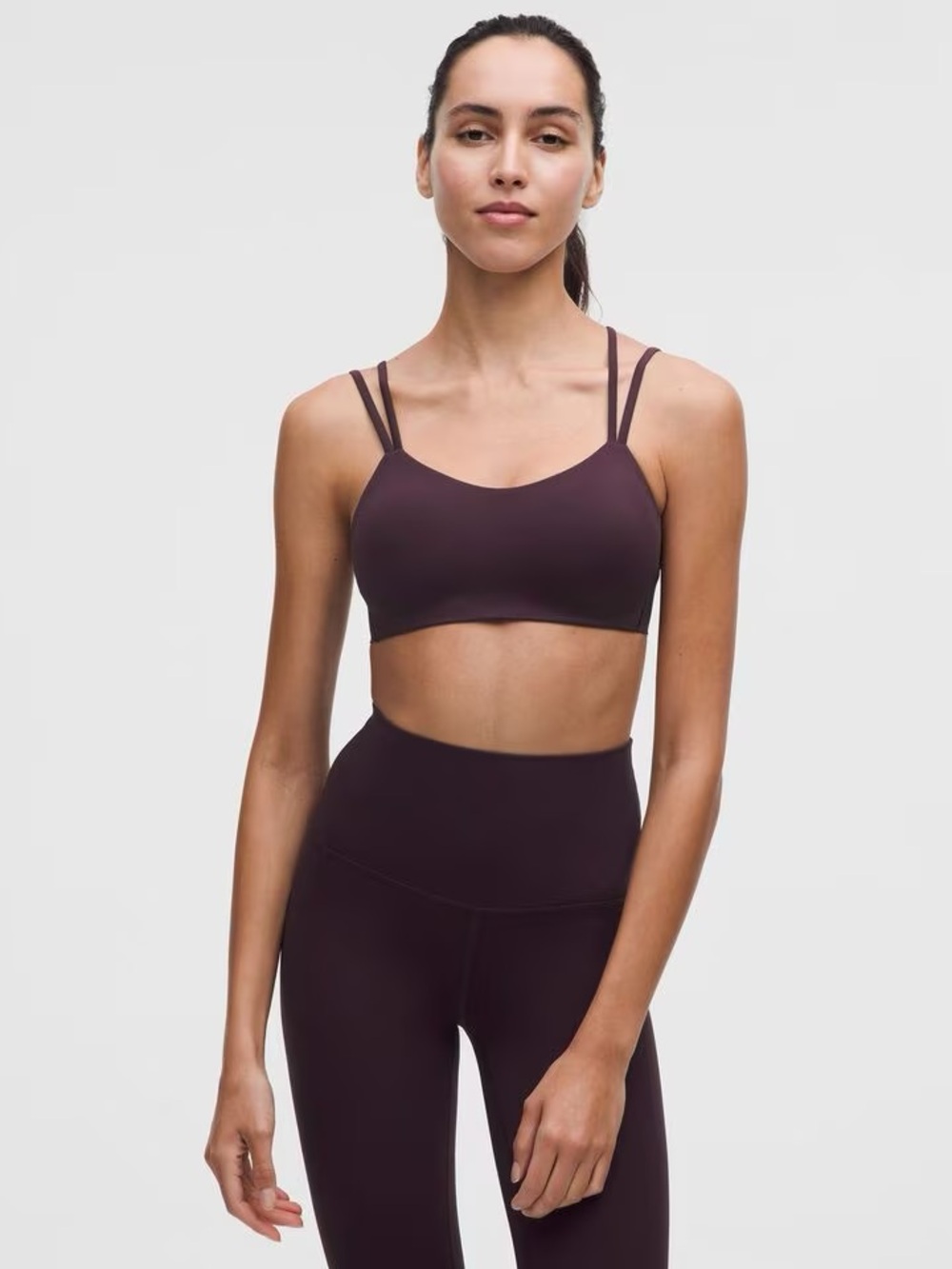 Lululemon Like a Cloud Bra *Light Support,
B/C Cup Black Plum Size 2 NWOT
